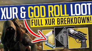 Destiny 2  XUR LOOT amp GOD ROLL ARMOR January 5th8th  Inventory amp Location  Season 23 [upl. by Tremann]