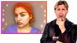 Hairdresser Reacts to Chaotic Copper Hair Makeovers [upl. by Skeie836]