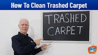 How To Clean Trashed Carpet With Encap [upl. by Stern]