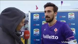 Ecco lultima intervista a Davide Astori nel post partita contro il Chievo 25 febbraio 2018 [upl. by Ailaroc]