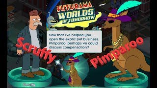 Scruffy and Pimparoo in Futurama worlds of tomorrow FWOT [upl. by Eicart]