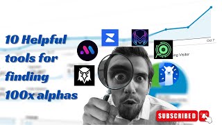 10 Helpful Tools to finding 100x Alphas gem alpha 100xgems [upl. by Htaek222]