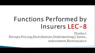 IRDAI ASST MANAGERInsurance and Management  LEC8English [upl. by Releyks744]