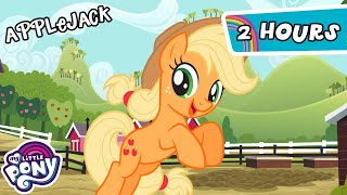 My Little Pony Friendship is Magic  Applejack BEST Episodes  2 Hour Compilation  MLP Episodes [upl. by Assenal]