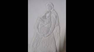 Kaiyile agasam cover song  Raghavi  Valentines day handmade gift  My relief art work [upl. by Ramalahs682]