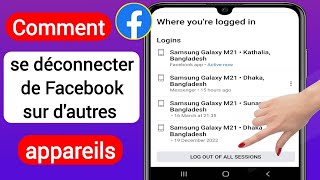 Comment se déconnecter de Facebook sur dautres appareils 2023  Logout Facebook From All Devices [upl. by Quintilla]