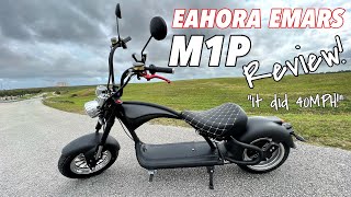 Eahora Emars M1P  Full Review  Chopper Style Electric ScooterBike [upl. by Stieglitz481]