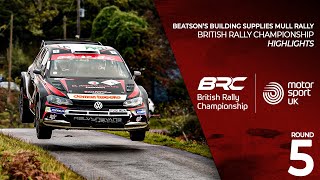 British Rally Championship – Mull Rally – Round 5 – Highlights [upl. by Ecarg]