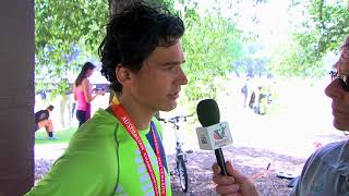 Perseus Karlstrom interview  2017 Aust 50km Walk Champs [upl. by Tnarb741]