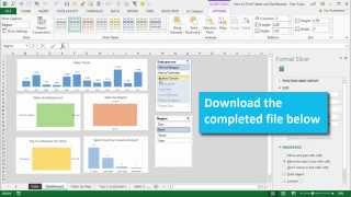 How to Create a Dashboard Using Pivot Tables and Charts in Excel Part 3 [upl. by Eldridge]