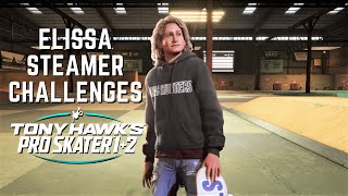 TONY HAWKS PRO SKATER 1  2 Elissa Steamer Challenges [upl. by Zoldi749]