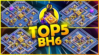 TOP 5 Best BUILDER HALL 6 COC Bases with Links  Builder Base 20 [upl. by Nyleuqaj]