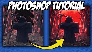 How to PHOTOSHOP a Roblox GFX Roblox GFX Tutorial [upl. by Eseekram]