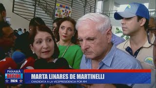 Partido RM y Alianza postulan a Marta Linares de Martinelli a candidata a la vicepresidencia [upl. by Fitting]