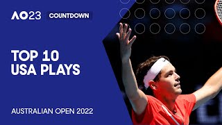 Top 10 USA Plays  Australian Open 2022 [upl. by Beesley]