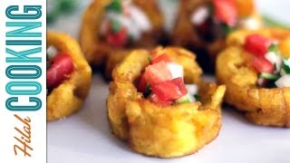 How to Make Tostones Fried Plantains  Hilah Cooking [upl. by Leach282]