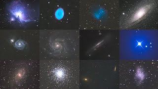 20 Deep Sky Objects through my 10quot Telescope  Live View [upl. by Ggerc]