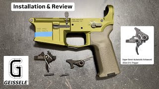 The Best AR15 Combat Trigger Geissele SSAE Review amp How To Install It [upl. by Naitsyrk]