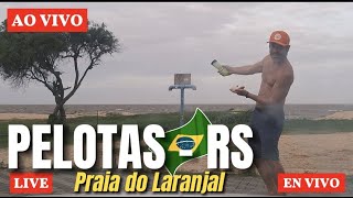 RIO GRANDE DO SUL NA PRAIA DO LARANJAL AO VIVO aovivo envivo live laranjal [upl. by Wain]