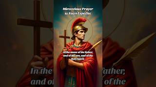 Powerful prayer to St Expedite For urgent matters and desperate situations prayersforyou [upl. by Naimed]