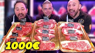 JE MANGE 1000€ de VIANDES MATURÉES  14 Variétés d’Entrecôtes de Bœuf   4 KG [upl. by Nilyac]