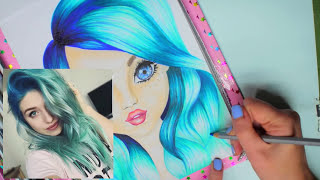 How to draw BibisBeautyPalace  Bibi malen mit Copics  Foxy Draws [upl. by Epilif]