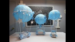 Baby Shower Series Project 5 Hot Air Balloon Centerpiece [upl. by Ennavoj]