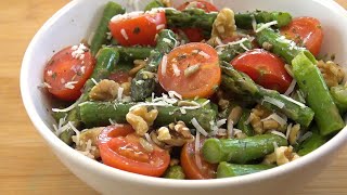 ⭐ Cómo hacer ENSALADA DE ESPÁRRAGOS tomate CHERRY y FRUTOS SECOS⭐ [upl. by Ress]