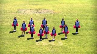 Moore County DIV II Cheerleaders Halftime Show [upl. by Twedy]