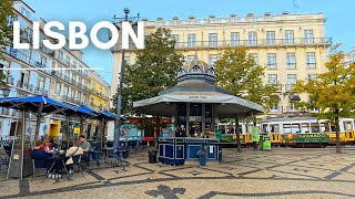 Saturday Morning Walk in Lisbon PORTUGAL 🇵🇹 [upl. by Yenohtna783]