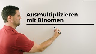 Ausmultiplizieren mit Binomen Terme vereinfachen  Mathe by Daniel Jung [upl. by Ariaet803]