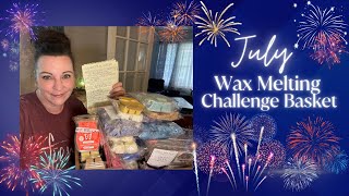 July Wax Melting Challenge Basket 🧺 meltingbasket waxchallenge waxcommunity [upl. by Stan80]