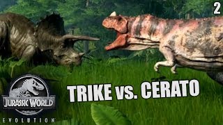 Jurassic World Evolution Deutsch 2 ► Trike vs Cerato ◄  Lets Play Gameplay German [upl. by Mukund]