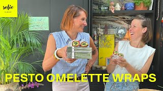 Gezonde wrap met pestoomelet  Sofie Dumont  Mama Van Vijf [upl. by Korb985]