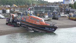 Hastings RNLI Lifeboat Launch 2nd June 2024 [upl. by Etram]