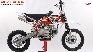 Présentation de la Pit Bike KAYO TD125cc 12quot14quot [upl. by Ardnuasac]