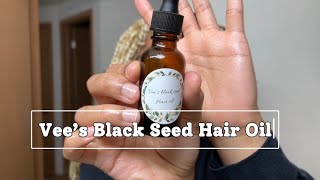 Using Vee’s Black Seed Hair Oil to maintain a healthy scalp with these braids [upl. by Eldreeda]