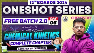 Class12th 6 Chemical Kinetics One Shot Day 6  PYQs  By Abhishek Sir Chemistry asc HSC 2024 [upl. by Juliette]