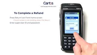 How To Complete a Refund  Return on an Ingenico Desk 5000 or Move 5000 Credit Card Terminal [upl. by Anaic]