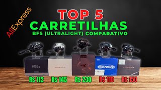 🤯TOP 5 MELHORES CARRETILHAS BFS ULTRALIGHT DO ALIEXPRESS Super Comparativo [upl. by Nekal106]