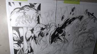 Working on that double page spread Blood Force 4 pgs 1213 [upl. by Ayahc520]