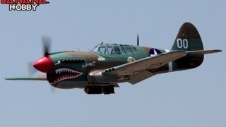 Super P40E Warhawk Flight Review in HD Huge 79 Wingspan Warbird [upl. by Niarb]