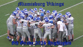 Miamisburg Vikings 2024 8th Grade Highlights [upl. by Derdle828]