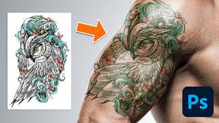 Add Realistic Tattoos in Photoshop A Pros StepbyStep Guide [upl. by Adirf]