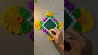 Rangoli designs for diwali simple and easy rangolidesign diwalirangoli shorts [upl. by Akiret]