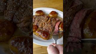 🥩 Entrecôte • Pommes fondantes • Sauce poivre 🥩 cuisine recette frenchfood bœuf fyp food fy [upl. by Kubetz]