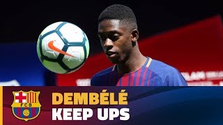 Dembélé touches the ball for the first time as a Barça player [upl. by Ealasaid207]