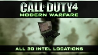 Call of Duty 4  Modern Warfare All 30 Intel Locations [upl. by Semela]