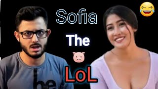 SOFIATHE LOL  CARRYMINATI Roast SOFIA ANSARI  CarryMinati [upl. by Lamond]