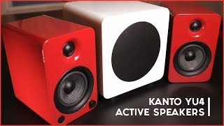 Kanto YU4 Active Bluetooth Desktop Speaker Review [upl. by Aihsenet]